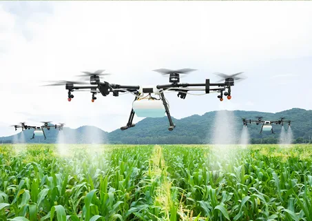 spraing agricultural drone