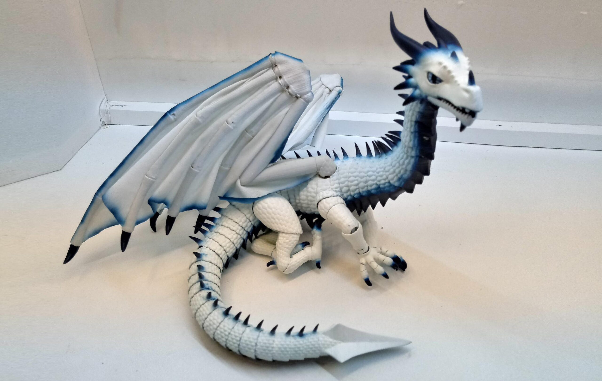 3d-printed dragon with wings 3d-printed dragon with wings