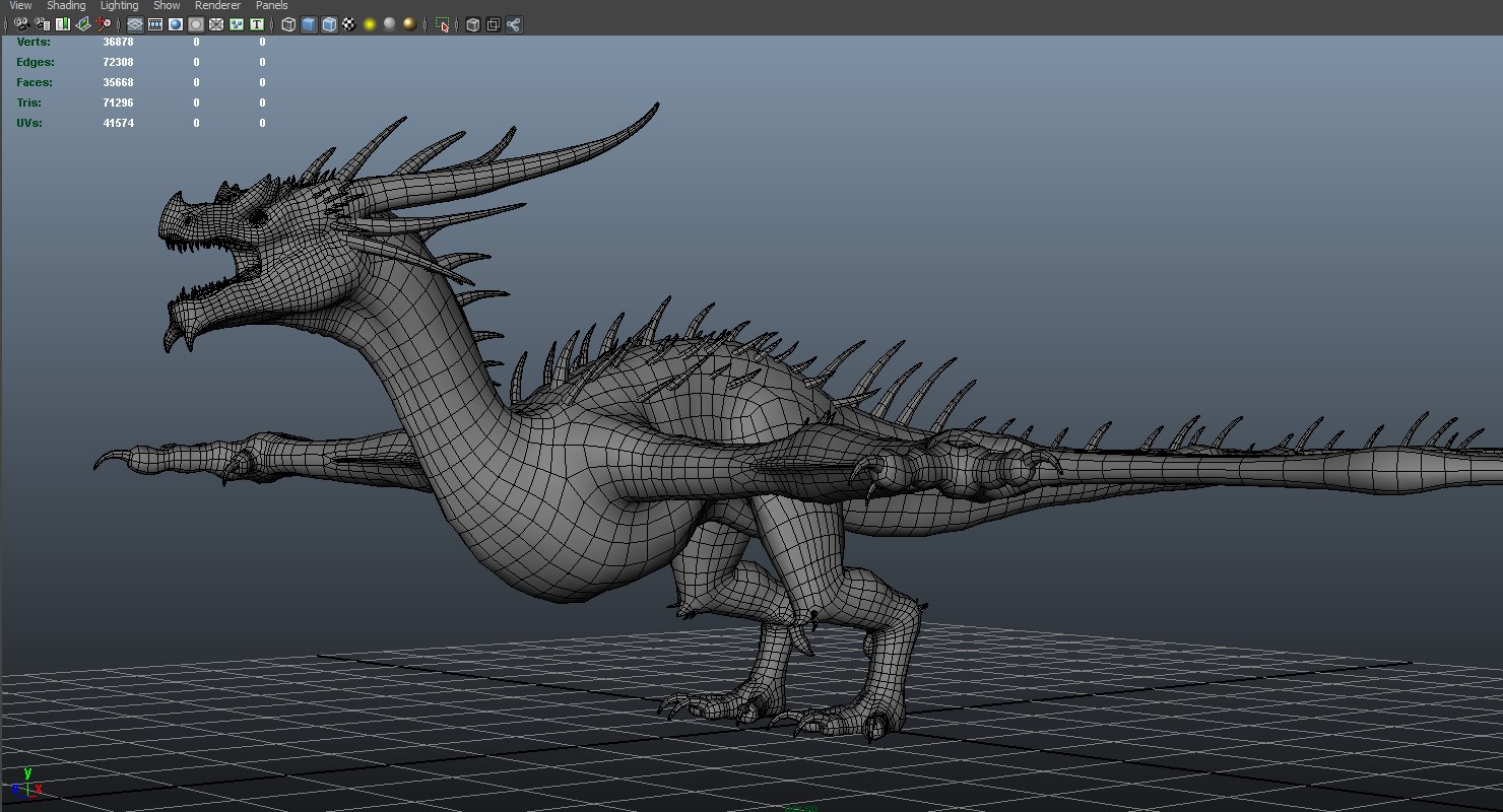 Flying 3d Dragon model Flying 3d Dragon model