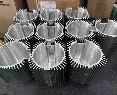 CNC-machined motor housing