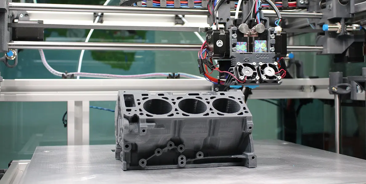 3d printed automotive engine block 