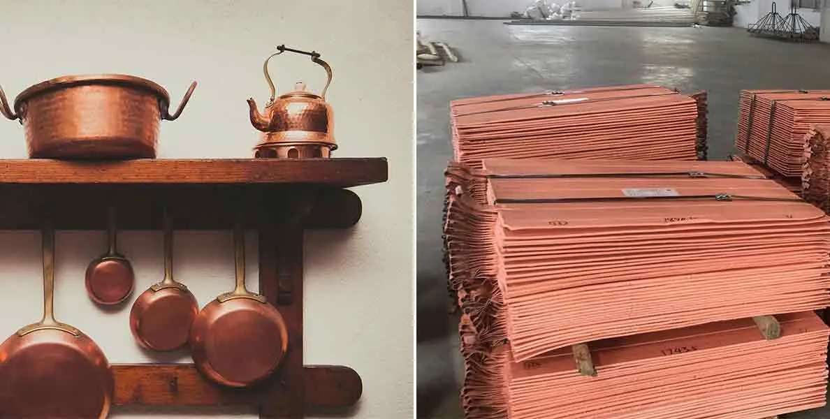 XMAKE_compare hammered copper and pure copper